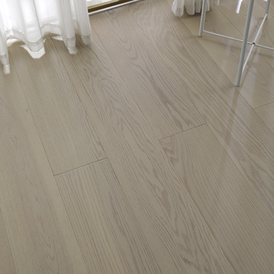 Modern Brushed Oak Multilayer Plywood Click <b>Engineered</b> <b>Flooring</b> 5 Year Warranty T&G Installation for Indoor Use Living Room - Product Image 1