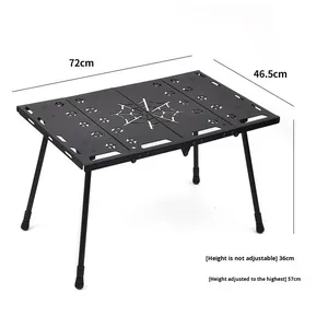 Ngoài trời Hợp kim nhôm chiến thuật có thể gập lại Cắm Trại Di động đa chức năng gấp thịt nướng dã ngoại bảng - Product Image 4
