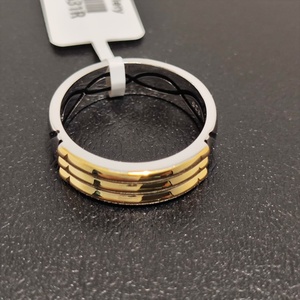 Atlantis Style Love Knot Anillo de dos tonos chapado en oro Plata de Ley 925 para hombres Compromiso Eternity Band Anillos - Product Image 3