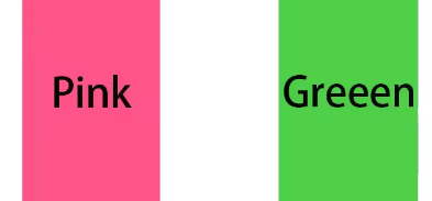 Verde/rosa