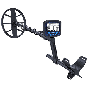 Detector de metales con bobina de búsqueda de 30 cm, pantalla digital, para adultos, uso en exteriores, plástico negro - Product Image 4