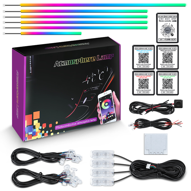 Factory Customization Atmosphere LED Light Kit Dynamic Symphony Interior Led Car Lights Car Ambient Light