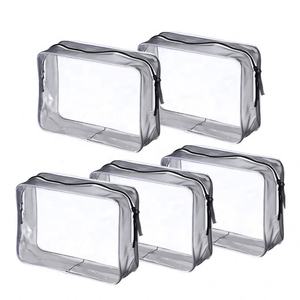 Wholesale Custom Logo Fashion Design Printed <b>Clear</b> Waterproof <b>Travel</b> PVC Makeup <b>Bag</b> Cosmetic <b>Bag</b> - Product Image 1