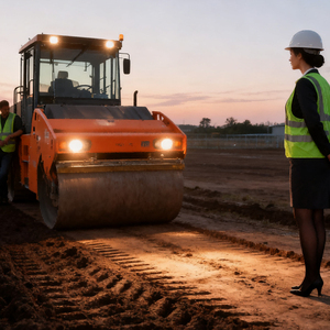 1 tonelada, 2 toneladas, 3 toneladas, 4 toneladas, 5 toneladas, compactador de asfalto en tándem vibratorio hidráulico diésel, rodillo de carretera - Product Image 1