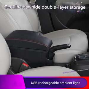 Chevrolet Cruze 2009-2015 Console <span class=keywords><strong>centrale</strong></span> avant de voiture, accoudoir monobloc, porte-gobelet, rangement, chargeur USB, luxe automobile - Product Image 2