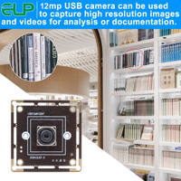 Módulo de Cámara USB de 12 Megapíxeles con Enfoque Automático Rápido PDAF, Alta Velocidad 3000p 15fps 4k 30fps 1080P 60fps, Cámara Web USB para Impresora 3D