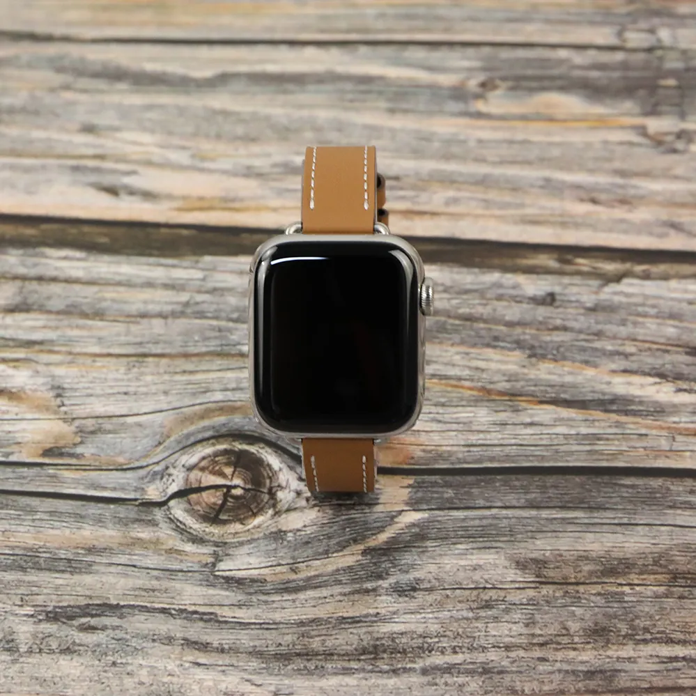 Apple Watchバンドの高級デザイン時計シリーズ用レザー素材時計ストラップ65 4 3 2 1 44mm 42mm 40mm 38mmバンド