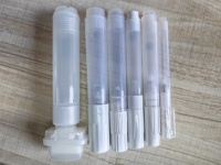 Stylo marqueur rechargeable vide RTS 6,5 mm, corps creux réutilisable avec pointe ronde/effilée, capacité de 10 ml pour l'art DIY et la calligraphie