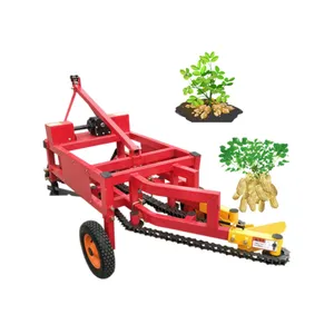 Agricultural machinery Peanut Harvester tractor traction chain type peanut harvester placed neatly without dropping peanuts