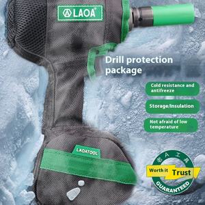 Kit d'outils de perceuse électrique au lithium 21v personnalisé, adsorption magnétique forte, sacs à usage spécial, étuis à fermeture éclair multifonctionnels - Product Image 5