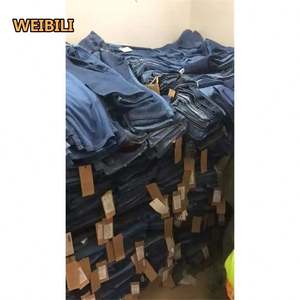 运气库存服装品牌二手服装男装男童牛仔裤超低价库存品牌牛仔牛仔裤紧身直筒裤 - Product Image 4