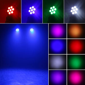 Luci a Testa Mobile LED per Palcoscenico, Luci per DJ Professionali 7X8W 5000LM RGBW, Faretto a 12 Colori con Controllo DMX512 per <span class=keywords><strong>Discoteca</strong></span> - Product Image 5
