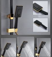 Ensemble de douche en laiton à affichage numérique, 4 fonctions, certifié CE, kit de douche pour salle de bain, montage mural, robinet de douche chaud et froid
