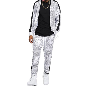 ชุดวอร์มฤดูหนาวแบบ unisex ระบายอากาศได้ดี เสื้อแจ็คเก็ตแบบซิปเต็มตัว กางเกงวอร์มเอวปรับได้ ชุดกีฬาสำหรับออกกำลังกายกลางแจ้ง พร้อมผ้าพันคอ - Product Image 1