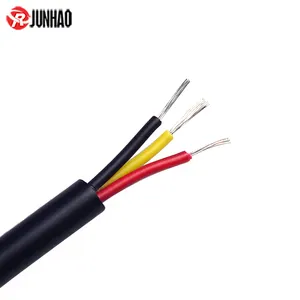 3c 2.5mm silicone rubber insulated electrical wire 3 core 2.5 sq mm flexible power cable 600V