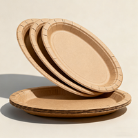 Assiettes en papier jetables écologiques personnalisées, résistantes, pour fêtes - Livraison rapide, commande en gros, haute qualité