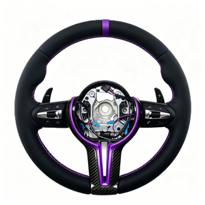 Nouvelles plaques de couverture de volant en cuir différentes pour BMW Série 3 4 5 F30 F31 F32 F36 E92 F10 F11 F80 F82 M3 M4 X3 X4 X5 X6 - Product Image 2