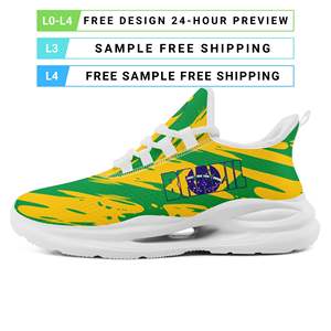 Chaussures de sport personnalisées en gros <span class=keywords><strong>avec</strong></span> nom d'équipe, série OEM ODM, impression à la demande, logo personnalisé, baskets respirantes FN079-26027049-5 - Product Image 3