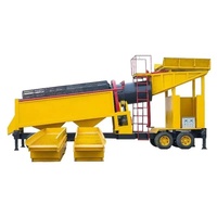 Machine de lavage et de séparation de l'or portable, montée sur camion, avec moteur diesel, capacité 3000 kg, pour la prospection et le lavage du sable, équipement de tamisage à tambour pour l'or, fabriqué en Chine