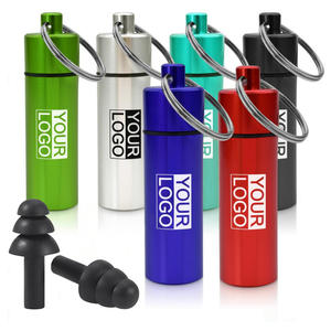 Wieder verwendbare Silikon-Ohr stöpsel Schlaf geräusch unterdrückende Ohr stöpsel mit Aluminium gehäuse - Product Image 6