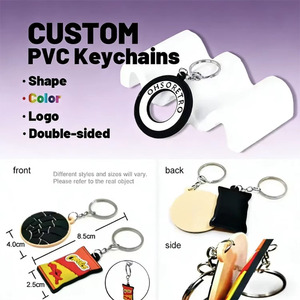 OEM Custom PVC Carabiner High Clarity Keychain Thick Dual-Sided Logo Printing Optional Card Pack Premium Presentation Waterproof