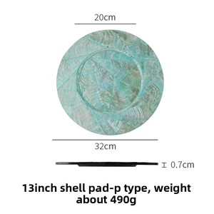 Plateau de table rond en verre vietnamien, style français, motif solide, résistant à la chaleur, créatif, haut de gamme, luxe léger, pour la maison - Product Image 4