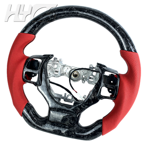 Volante Personalizado de Fibra de Carbono y Cuero para Mejorar el Interior del Automóvil, Compatible con <span class=keywords><strong>Lexus</strong></span> NX <span class=keywords><strong>IS</strong></span> RC RCF ISF <span class=keywords><strong>250</strong></span> 300 350 <span class=keywords><strong>F</strong></span> <span class=keywords><strong>Sport</strong></span> - Product Image 2