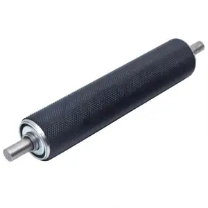 Rolo de rosca cromado duro para cilindro de PVC estampado, guia de correia transportadora em aço inoxidável, titânio e ferro