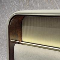Lit King Size sur mesure de luxe moderne avec cadre en acier inoxydable, écologique, haut de gamme, solution tout-en-un