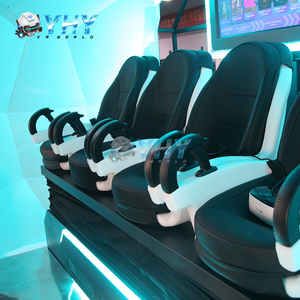 Taman Hiburan permainan realitas Virtual komersial dalam ruangan 3 DOF <span class=keywords><strong>Motion</strong></span> 4 kursi pesawat ruang angkasa 4K 9D bioskop VR dengan 179 permainan - Product Image 3