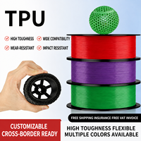 Filament d'imprimante 3D flexible TPU 95A, 1,75 mm, 1 kg, haute élasticité, prix usine &amp;   Résistance ; Résistant à l'eau, faible rétrécissement