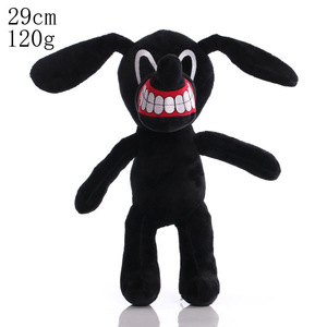 Commercio all'ingrosso di qualità Horror nero gatto peluche divertente alternativa aliena testa di sirena morbido cartone animato cane gatto peluche animali - Product Image 4