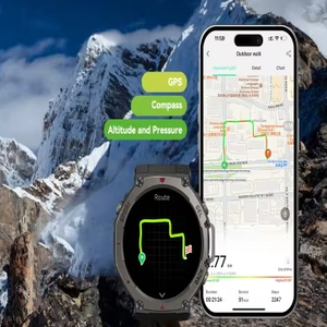 ساعة ذكية جديدة لعام 2026 متعددة المستشعرات مع نظام تحديد المواقع وشاشة AMOLED ومقاومة للماء حتى 5 ضغط جوي وتتبع للياقة البدنية للرجال عالية الجودة - Product Image 1