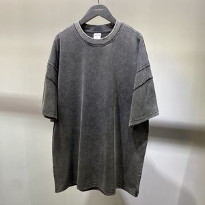 Camiseta vintage informal para uso diario, lavada al ácido, ligera, de algodón suave, camisetas al por mayor, camisetas de tela transpirable para hombre - Product Image 2