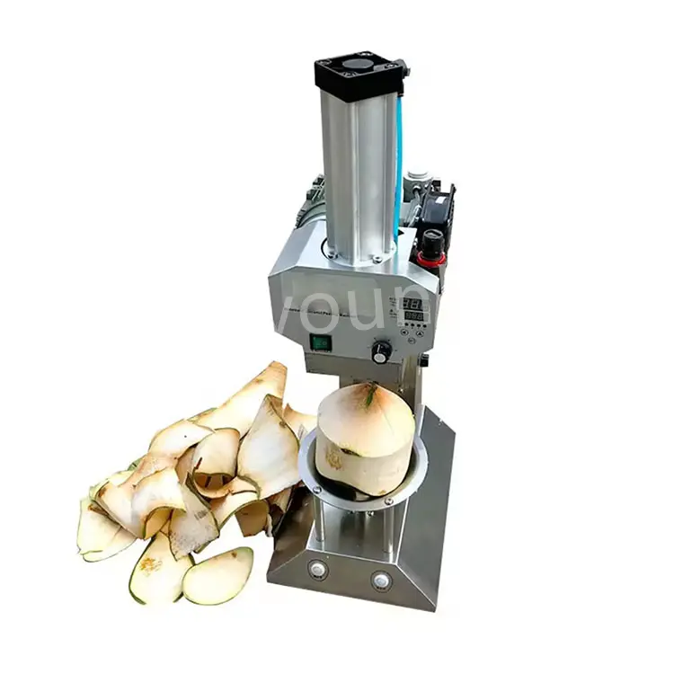 Industrial Full Automatic Coconut Peeling Machine/pineapple Peeler(coring&slicing