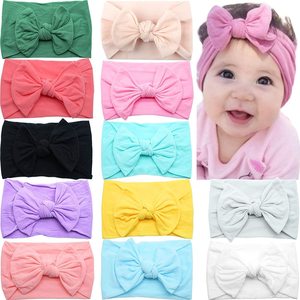 Diadema Elástica para Bebé Niña con Lazo de Orejas de Conejo, Poliéster <span class=keywords><strong>y</strong></span> Acero Inoxidable, Estilo Dulce para Niños - Product Image 1