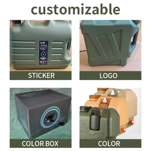 Cubo de Agua Portátil de 20L de Material PE con Botella Pequeña y Grifo, Adecuado para Campamentos al Aire Libre y Viajes en Auto, 5.3 galones - Product Image 4