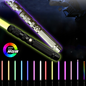 2024 Rechargeable RGB 15 Couleur Métal Hilt Dueling LED <span class=keywords><strong>Sabre</strong></span> avec Effet Sonore Cosplay métal jouet Épées <span class=keywords><strong>Sabre</strong></span> <span class=keywords><strong>Laser</strong></span> - Product Image 2