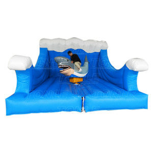 Tiburón mecánico inflable personalizado, juguete inflable de cabeza de martillo, para la venta - Product Image 1
