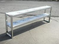 Support de comptoir amovible en acier inoxydable avec pieds carrés pour cuisines et laboratoires, matériel de restauration