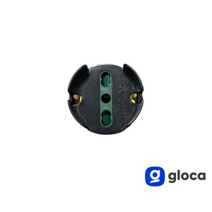 Gloca Set di 3 Schuko presa adattatori 10/16A con 16A spina Standard nero uso industriale 2A in ottone con classificazione in ABS livello IP44 - Product Image 5