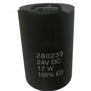Bobine solénoïde pilote BUCHER 280237 pour excavatrice 280239 24Vdc 10333044 - Product Image 1