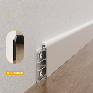 Type de clip de carte de plinthe en alliage <span class=keywords><strong>d</strong></span>'aluminium Offre Spéciale <span class=keywords><strong>fil</strong></span> <span class=keywords><strong>d</strong></span>'<span class=keywords><strong>angle</strong></span> ultra-mince et extrêmement étroit 5cm6cm <span class=keywords><strong>fil</strong></span> de pied en métal - Product Image 2