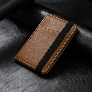 Cartera para Teléfono con Textura de Piel de Lichi, Tarjetero Autoadhesivo con Pegamento 3M para iPhone, Samsung y Teléfonos Android - Product Image 3