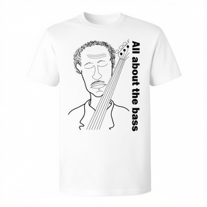 Camiseta All About The Bass para amantes de la música, con diseño de bajo de 4 cuerdas - Product Image 2