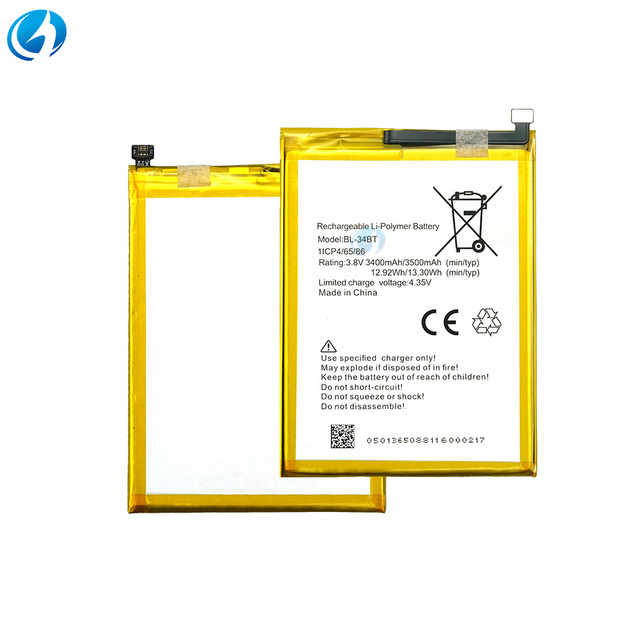 High Capacity 4000mAh BL-34BT Mobile Phone Battery for Tecno KA7 Rechargeable Batteries