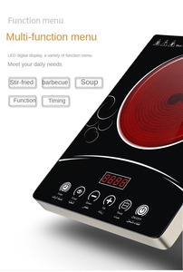 Cuisinière à induction électromagnétique électrique commerciale 3500W Table de cuisson Cuisine utilisée en acier inoxydable noir argenté fabriqué en <span class=keywords><strong>Allemagne</strong></span> - Product Image 2