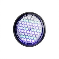 Luces PAR RGB de 54/60 LED IP65 con Modos de Funcionamiento Automático Activados por Sonido y Efecto Degradado Estroboscópico para Escenarios y Bares Domésticos, Mezcla de Colores, Conexión Múltiple