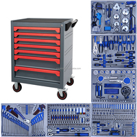 Chariot à outils industriel à roulettes en acier avec 7 tiroirs et 424 pièces pour atelier automobile, avec Caja De Herramientas