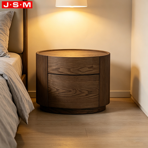 Nouvelle Arrivée Table <span class=keywords><strong>de</strong></span> Chevet Moderne à 2 Tiroirs en <span class=keywords><strong>Bois</strong></span> <span class=keywords><strong>pour</strong></span> Chambre à Coucher - Product Image 1